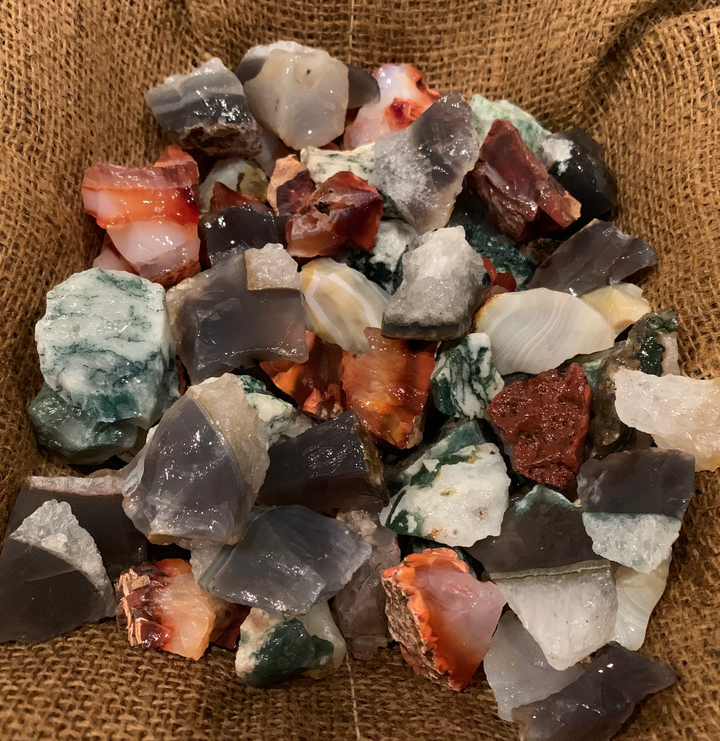 Mixed Agate Rough (By the Pound)