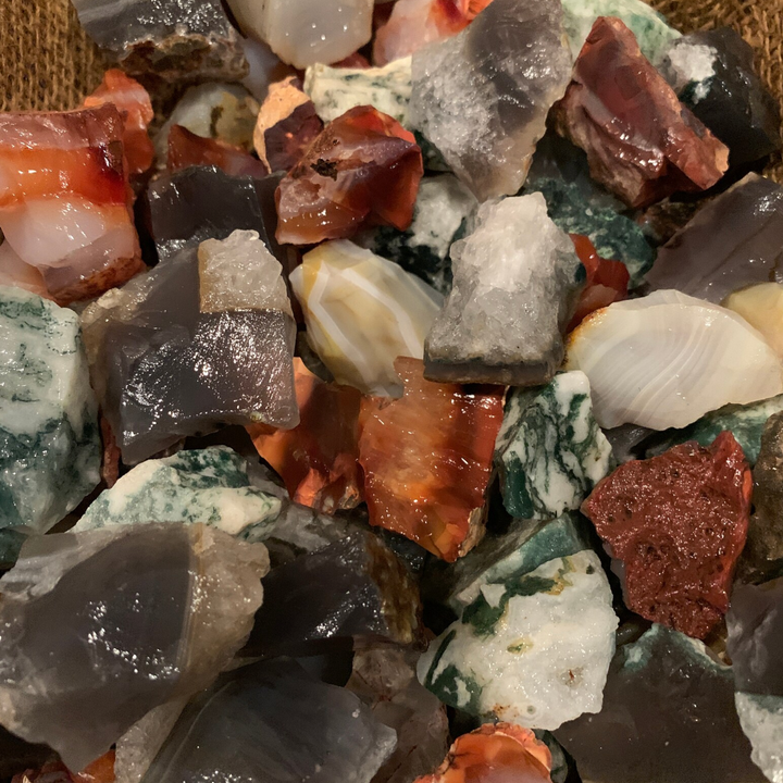 Mixed Agate Rough (By the Pound)