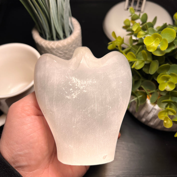 Selenite Angel (White)