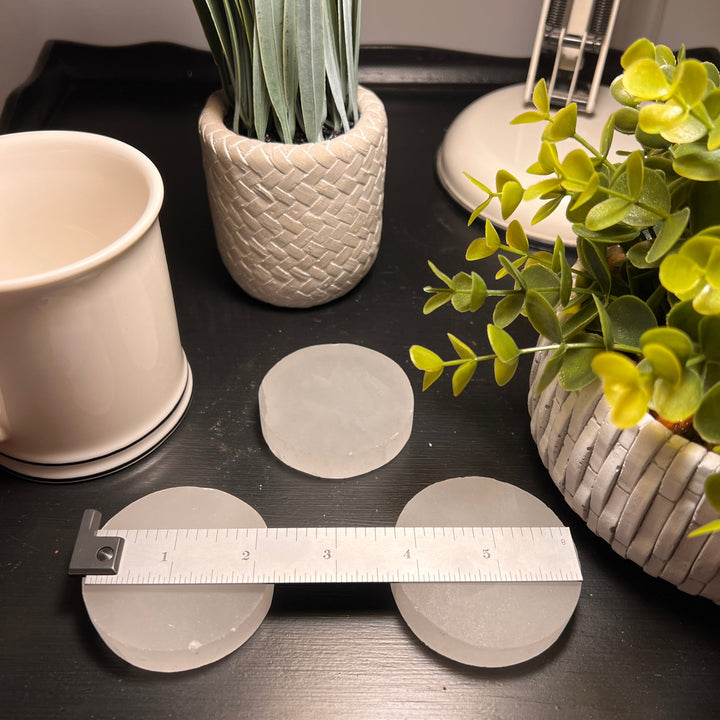 Selenite Circular Charging Plate