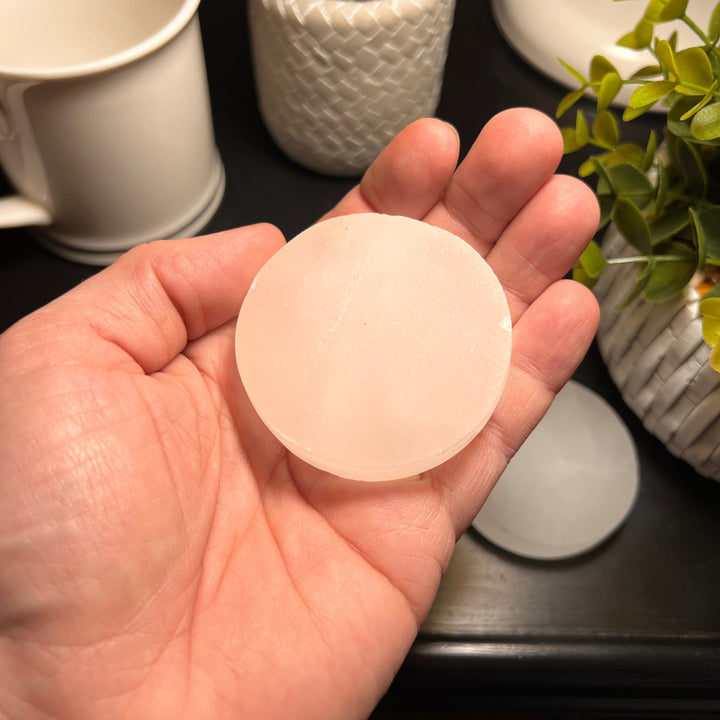 Selenite Circular Charging Plate