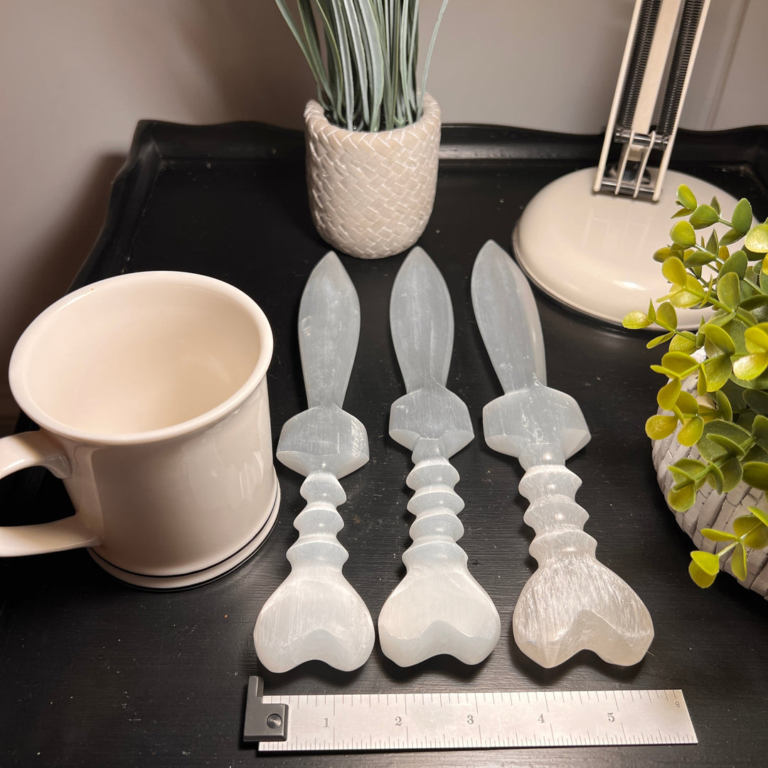 Selenite Heart Sword (10 - 11 inches)