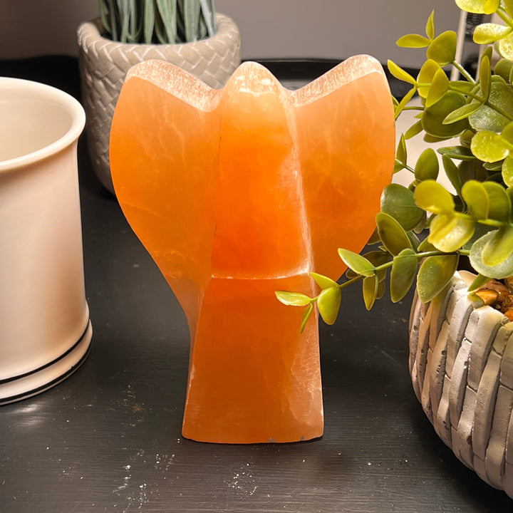 Selenite Angel (Orange)