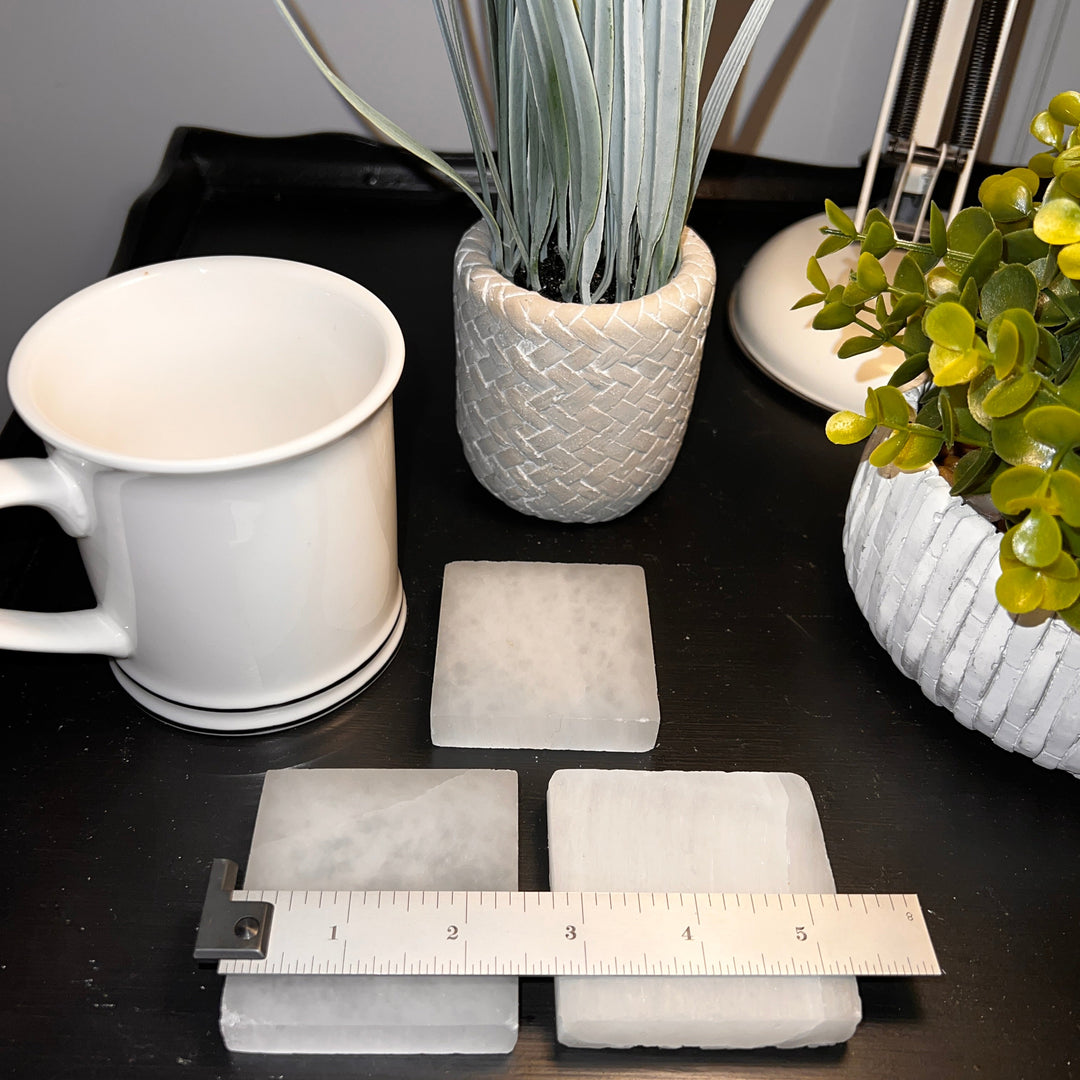 Selenite Square Charging Plate (2.5 inches)