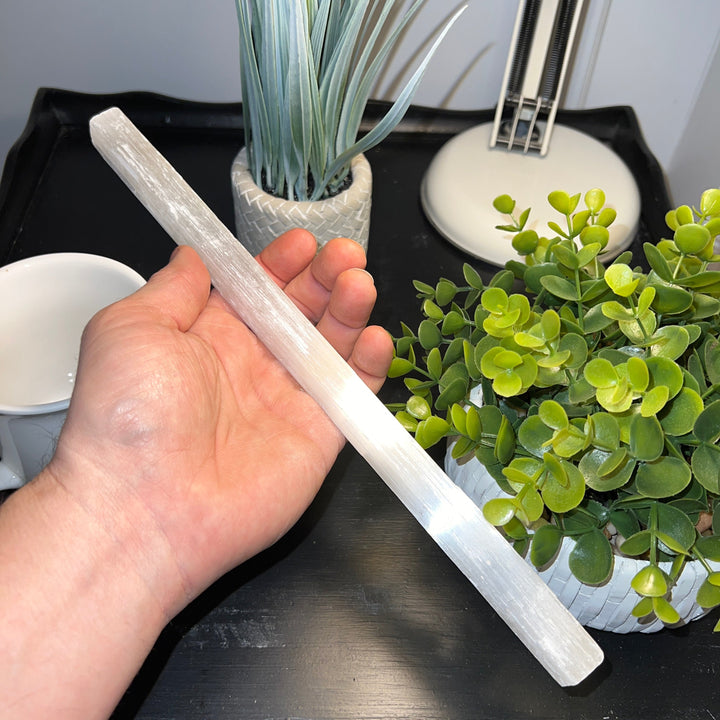 Selenite Rough Sticks (12 inch)