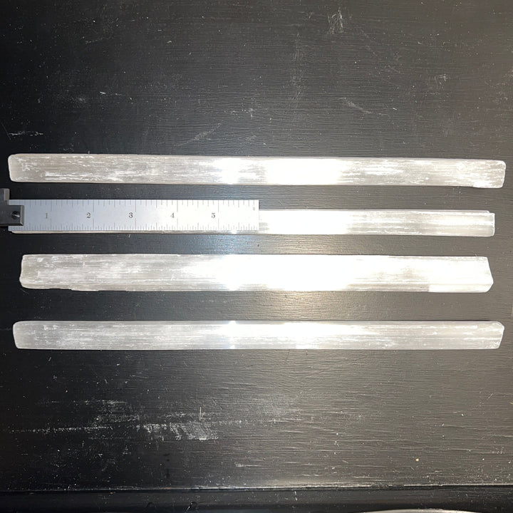 Selenite Rough Sticks (12 inch)