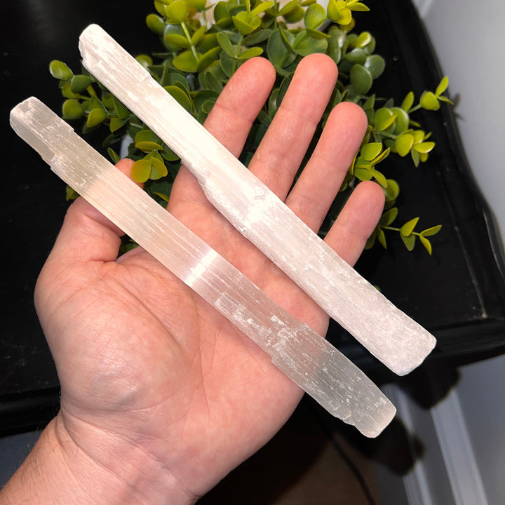 Selenite Rough Sticks (8 inch)