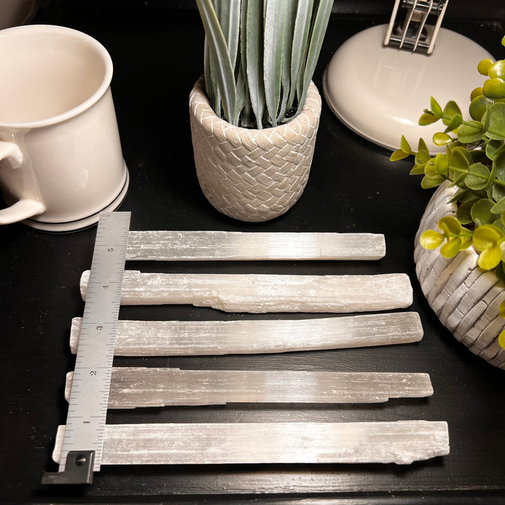 Selenite Rough Sticks (8 inch)
