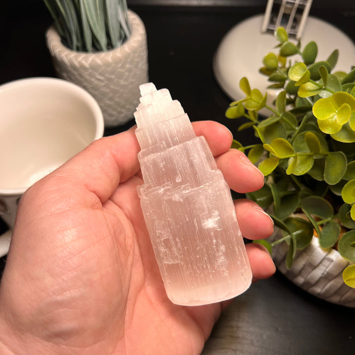 Selenite 4 inch Tower