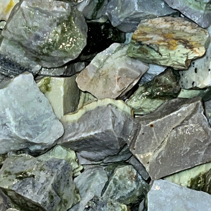 Green/Gray Serpentine Rough (By the Pound)