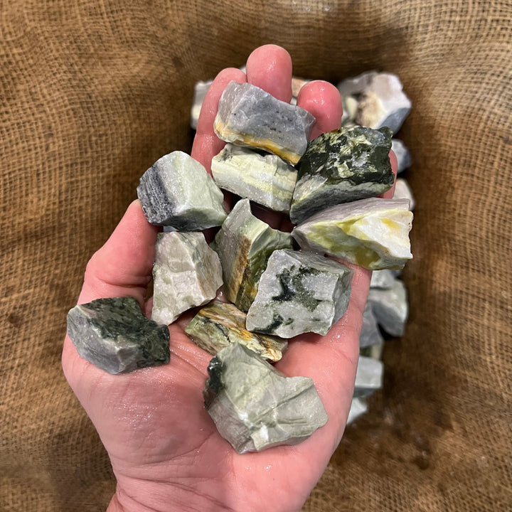 Green/Gray Serpentine Rough (By the Pound)