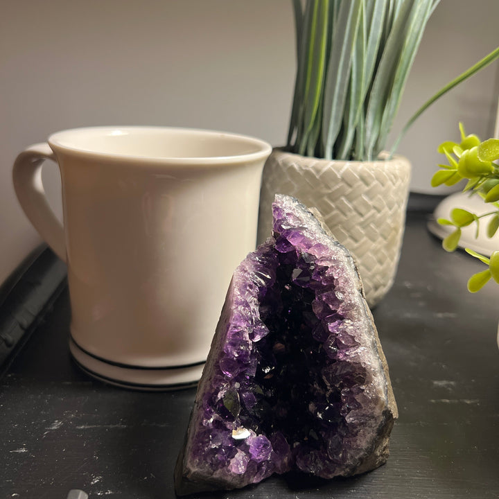 Amethyst Cut Base Size 1 (.50 - .80 lbs) Amethyst Druze Geode *Home Decor*