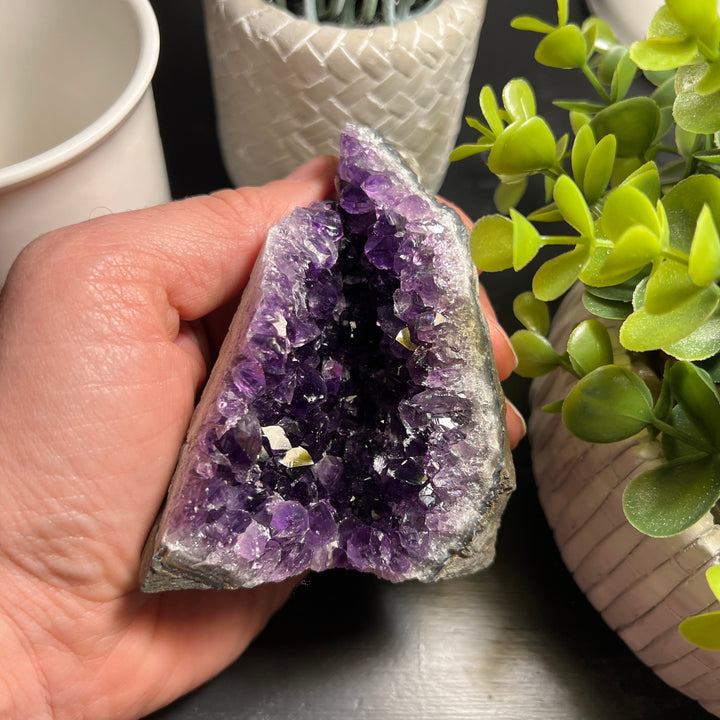 Amethyst Cut Base Size 1 (.50 - .80 lbs) Amethyst Druze Geode *Home Decor*