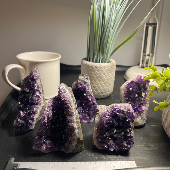 Amethyst Cut Base Size 1 (.50 - .80 lbs) Amethyst Druze Geode *Home Decor*