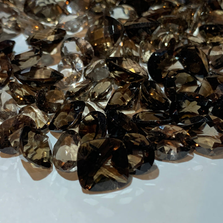 Faceted Smoky Quartz - Mixed Sizes (10 Carat Lot)