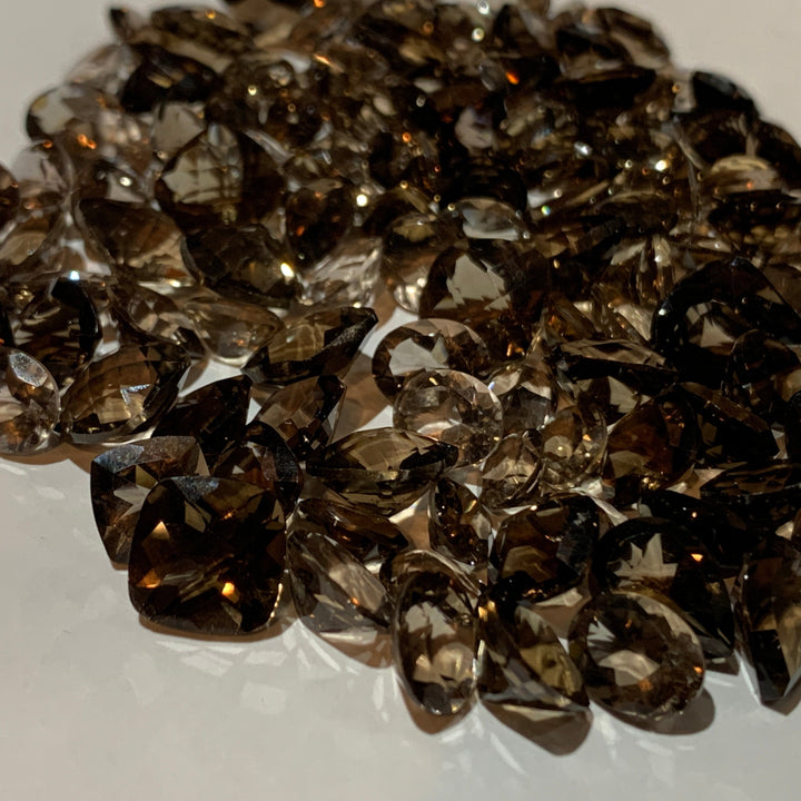 Faceted Smoky Quartz - Mixed Sizes (10 Carat Lot)