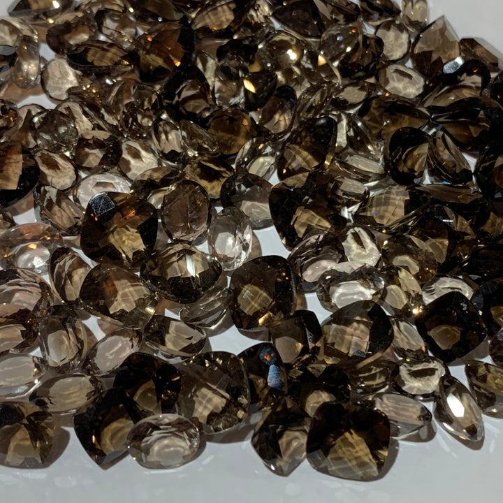 Faceted Smoky Quartz - Mixed Sizes (10 Carat Lot)