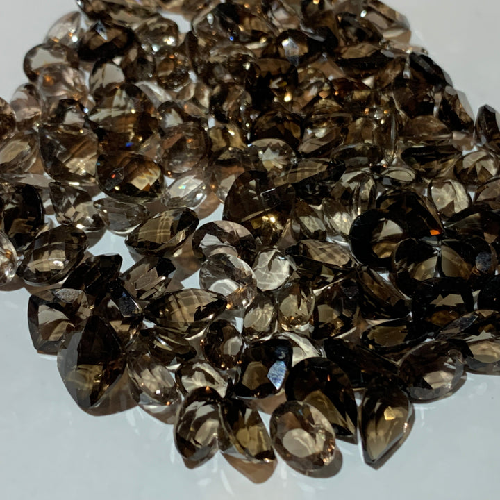 Faceted Smoky Quartz - Mixed Sizes (10 Carat Lot)