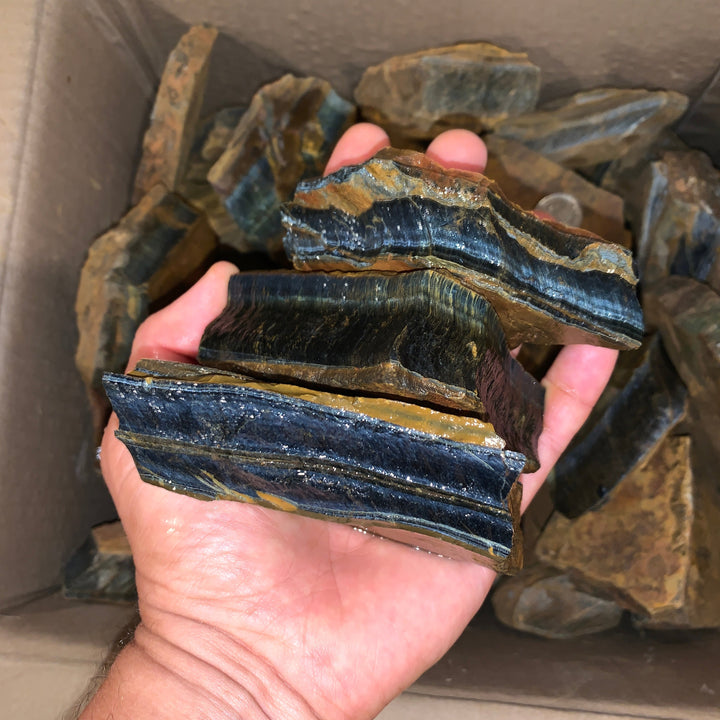 Blue Tiger Eye Rough (LARGE) (2 pounds)