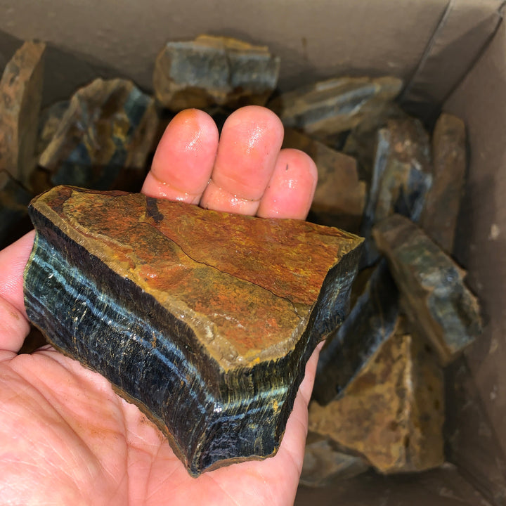 Blue Tiger Eye Rough (LARGE) (2 pounds)