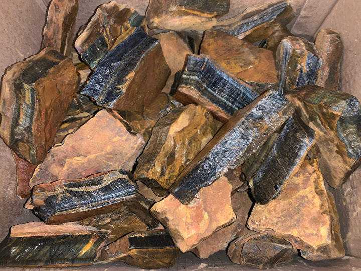 Blue Tiger Eye Rough (LARGE) (2 pounds)