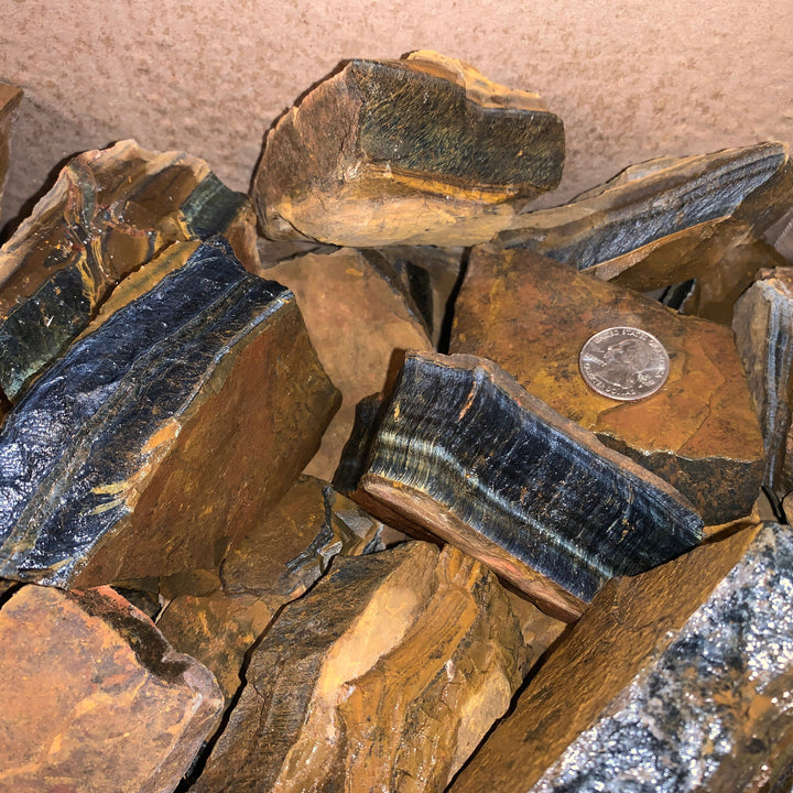 Blue Tiger Eye Rough (LARGE) (2 pounds)
