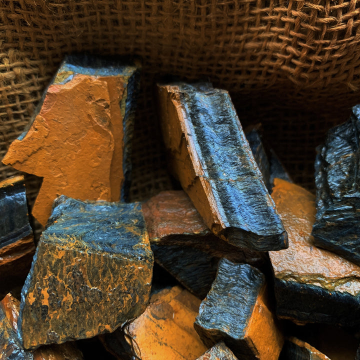 Blue Tiger Eye Rough (By the Pound)