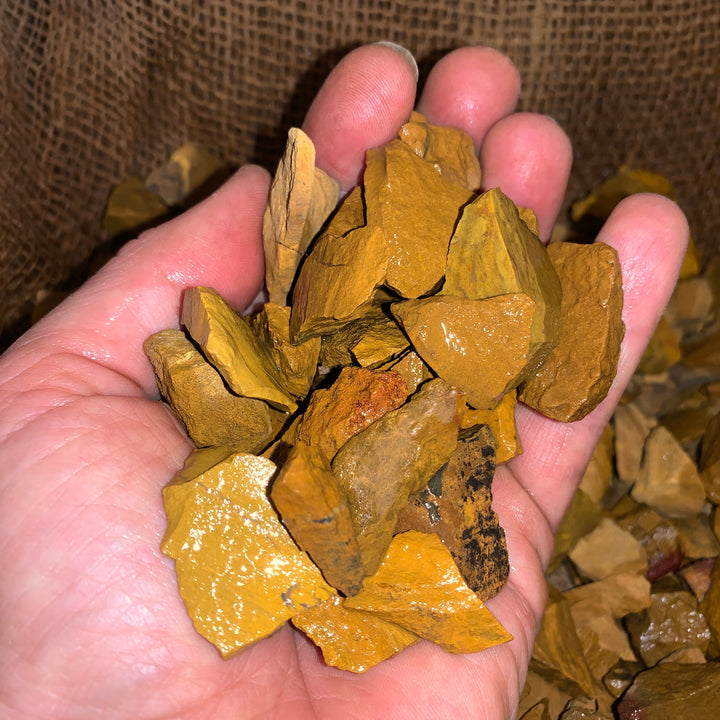 Small Yellow Jasper Rough (By the Pound)