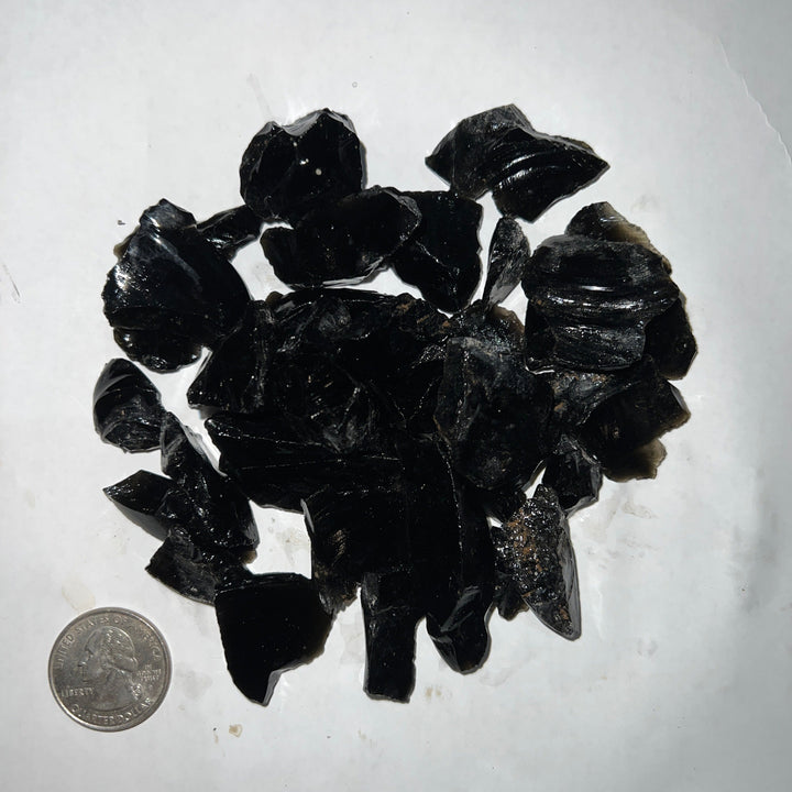 SMALL Black Obsidian Rough (By the Pound)