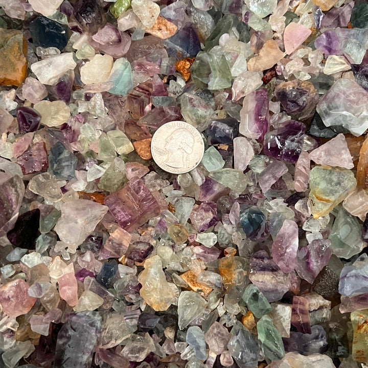 Small Rainbow Fluorite Rough (By the Pound)