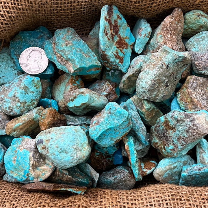 Turquoise Kingman, Arizona Rough - High End (1/2 lb)