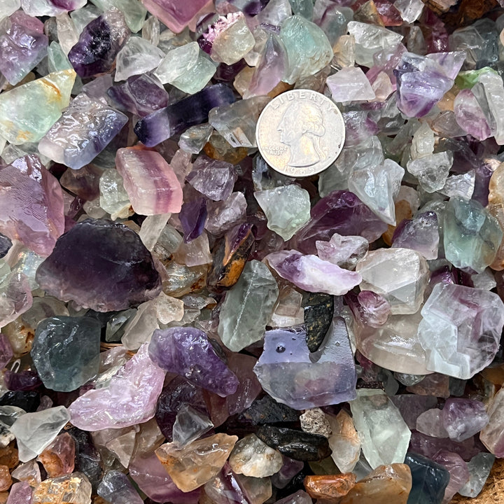 Small Rainbow Fluorite Rough (By the Pound)