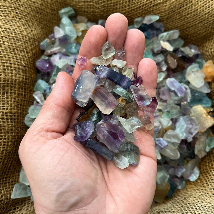 Small Rainbow Fluorite Rough (By the Pound)