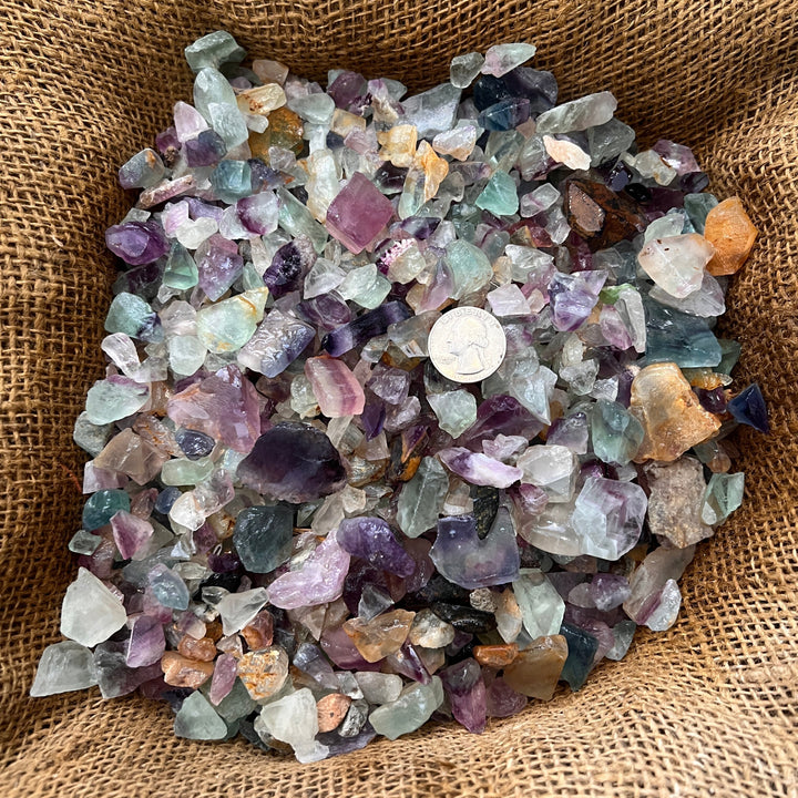 Small Rainbow Fluorite Rough (By the Pound)