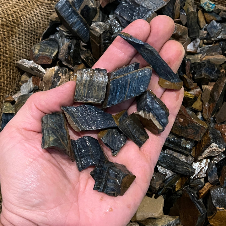SMALL Blue Tiger Eye Rough (By the Pound)