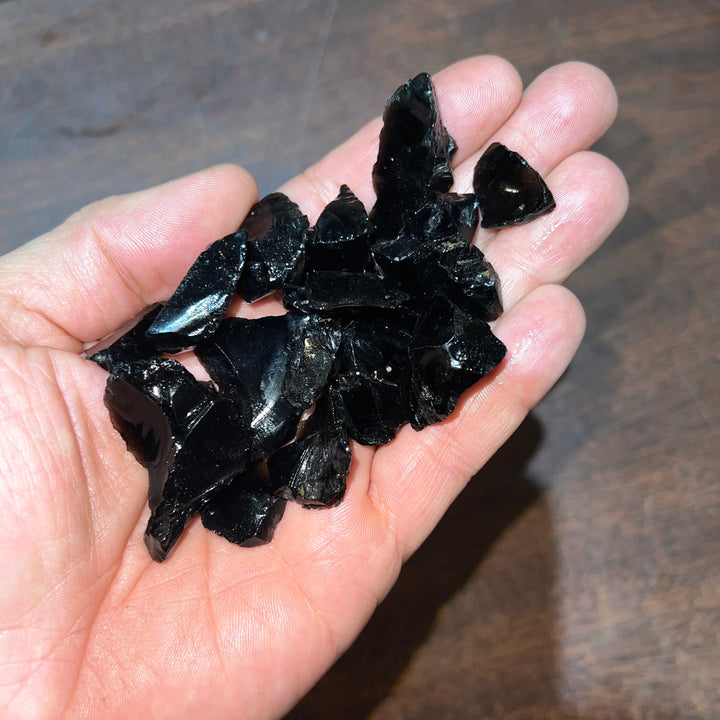 SMALL Black Obsidian Rough (By the Pound)