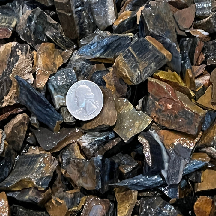 SMALL Blue Tiger Eye Rough (By the Pound)
