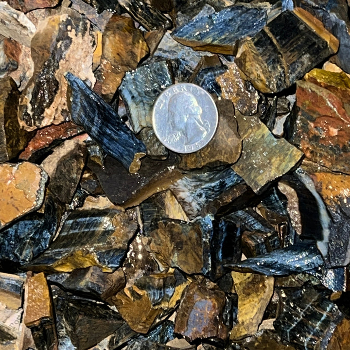 SMALL Blue Tiger Eye Rough (By the Pound)