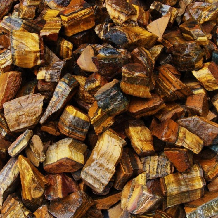 Gold Tiger Eye Rough (By the Pound) | Mail Order Gems