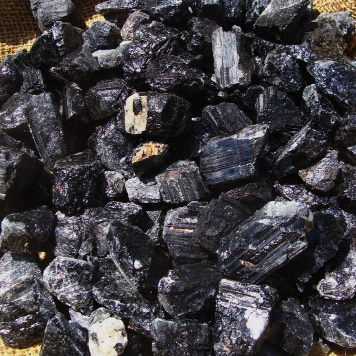 Black Tourmaline Rough (By the Pound)