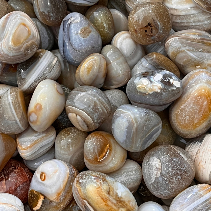 Polished Banded Agate - 1/2 LB