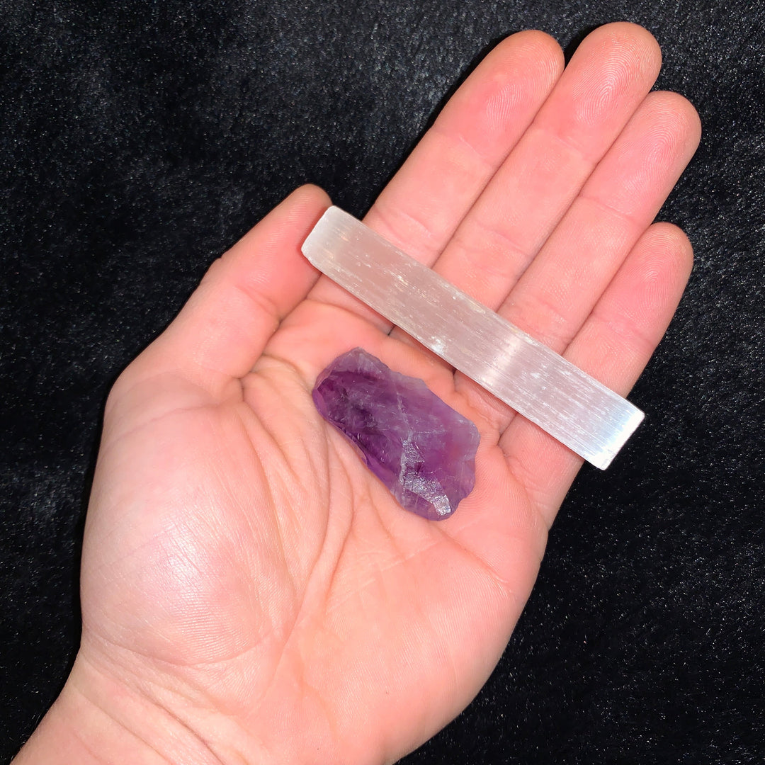 Charged Small Amethyst Points Single Stone