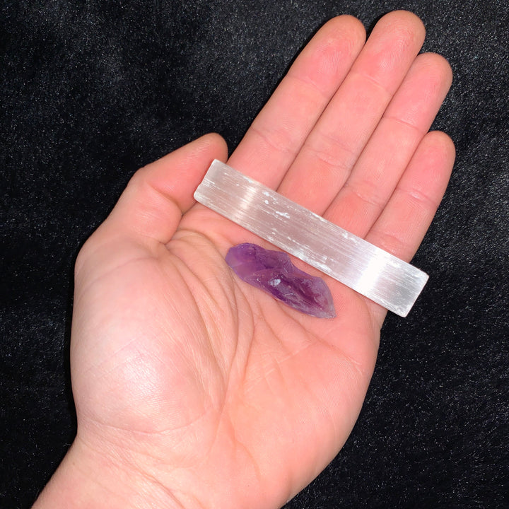 Charged Small Amethyst Points Single Stone