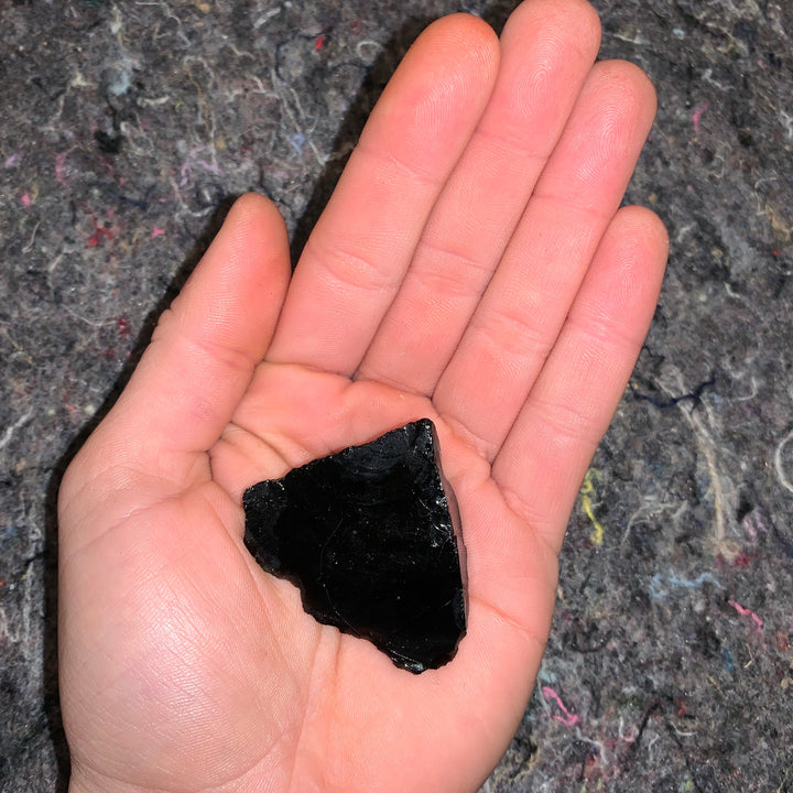 Charged Black Obsidian Single Stone