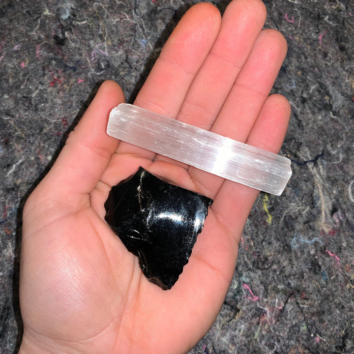 Charged Black Obsidian Single Stone