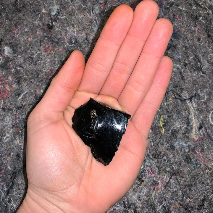 Charged Black Obsidian Single Stone