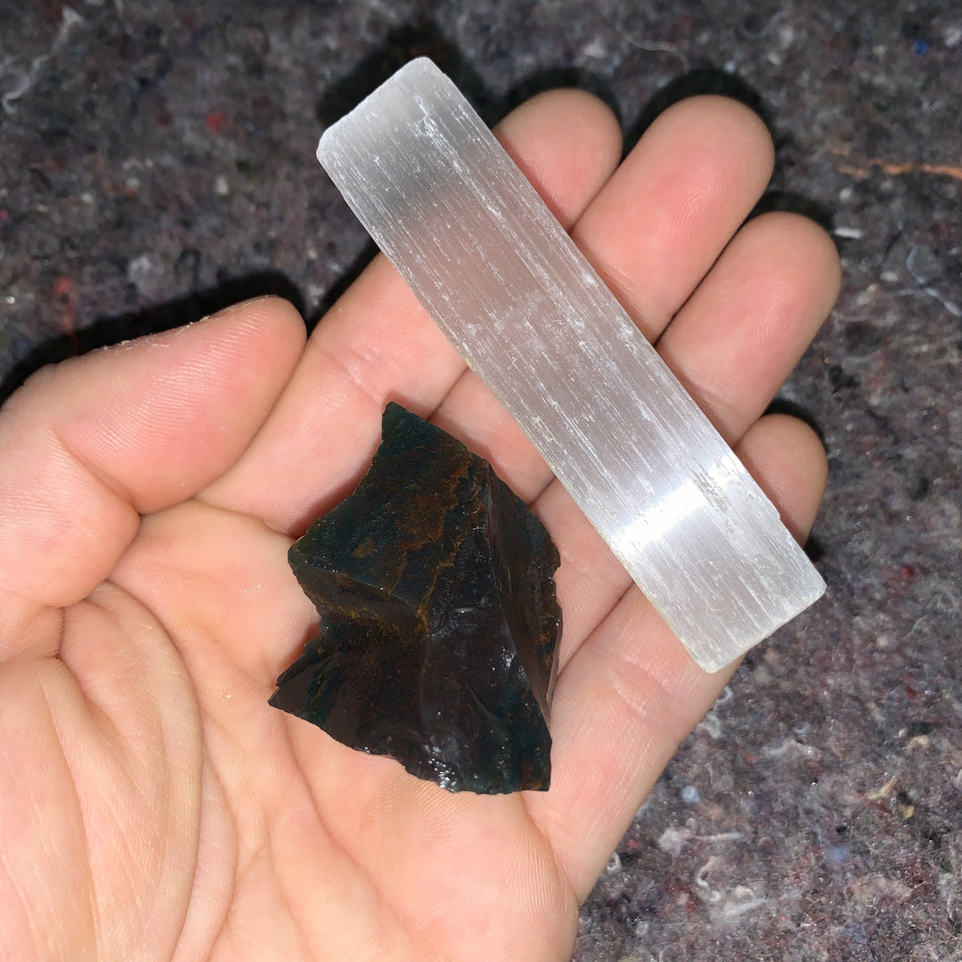 Charged Bloodstone Single Stone
