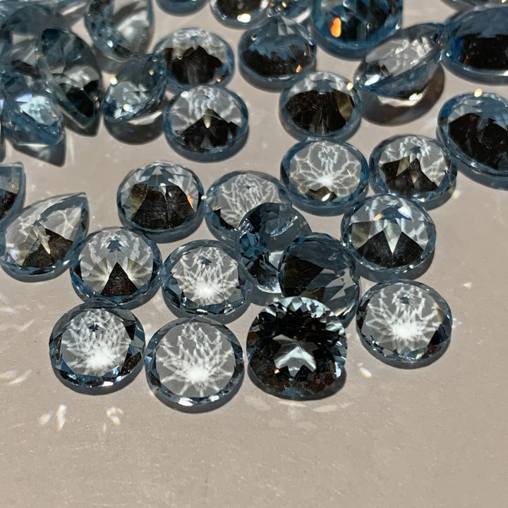 Faceted Blue Topaz - Mixed Sizes (10 Carat Lot)