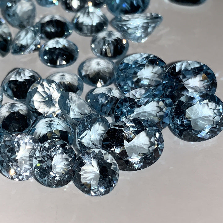 Faceted Blue Topaz - Mixed Sizes (10 Carat Lot)