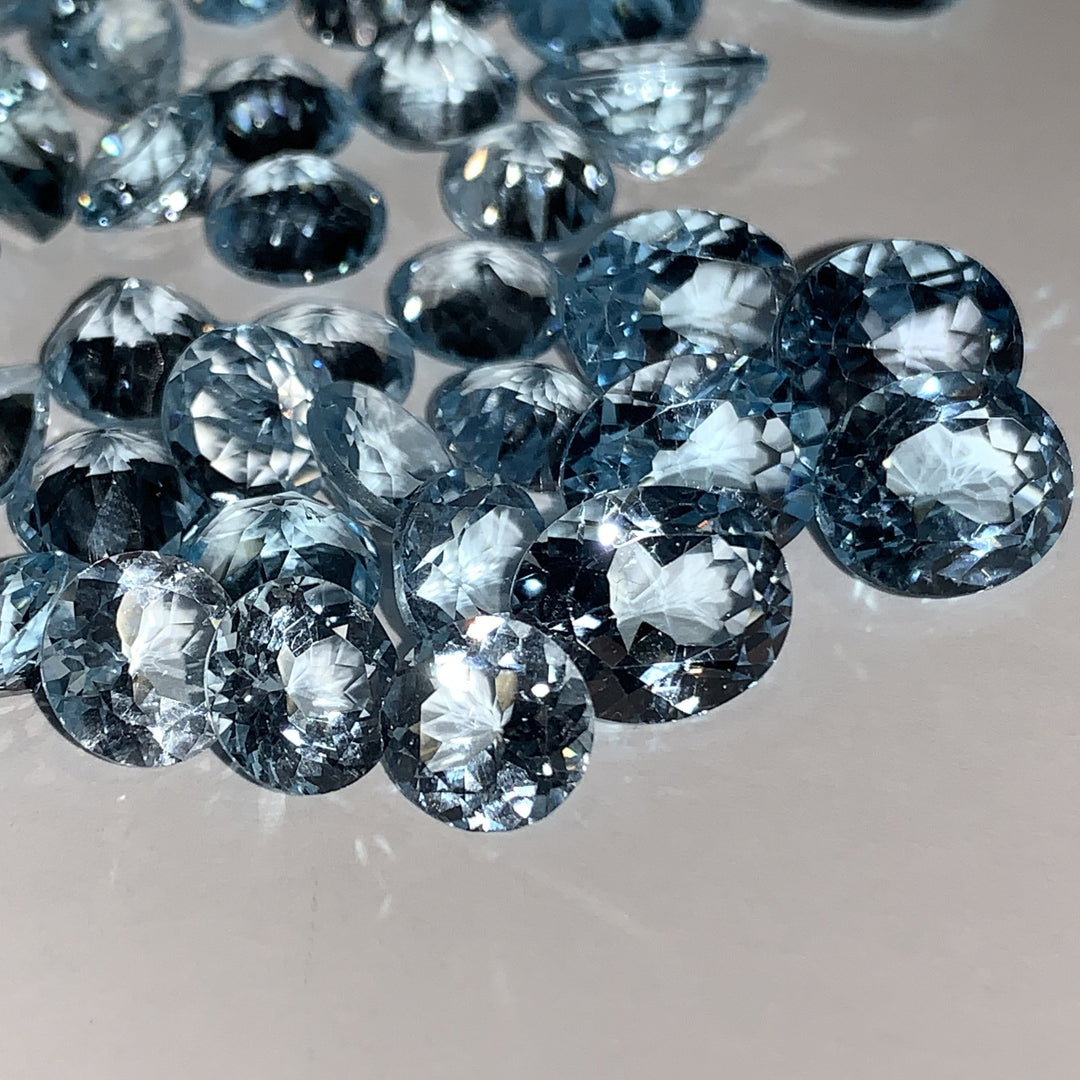 Faceted Blue Topaz - Mixed Sizes (10 Carat Lot)